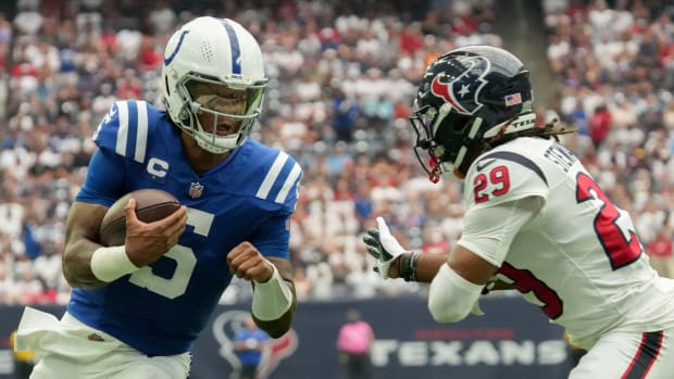 Indianapolis Colts tight end Michael Jacobson (49) makes a catch before an  NFL preseason football game against the Detroit Lions in Indianapolis,  Saturday, Aug. 20, 2022. (AP Photo/AJ Mast Stock Photo - Alamy