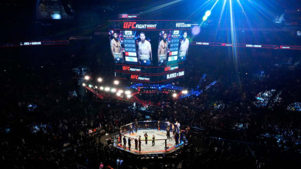 A look at the Octagon from the crowd during a UFC Fight Night event.