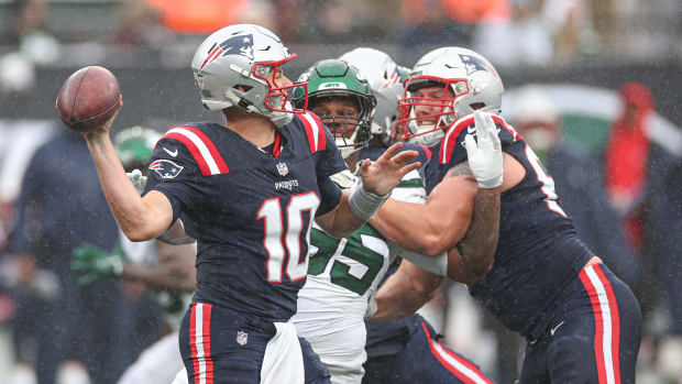 NFL Reveals New England Patriots Mac Jones Fate: Fined For Hit on New York  Jets Sauce Gardner? - NFL Tracker - Sports Illustrated New England Patriots  News, Analysis and More