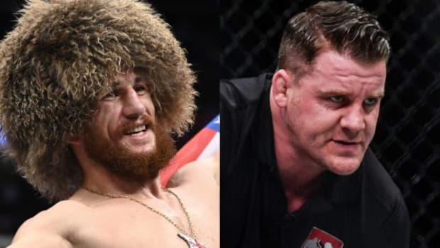 Merab Dvalishvili Only Fears God & UFC Referee Marc Goddard 