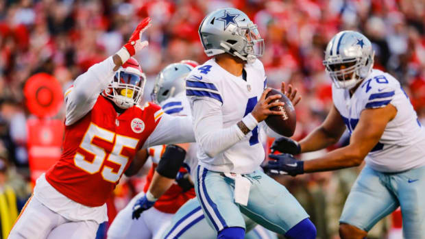 Cowboys steamroll Bears behind Pollard's 3-TD game, 49-29