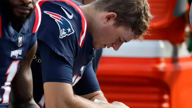 Patriots starters Cole Strange, Jonathan Jones downgraded to out