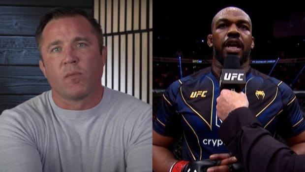 Chael Sonnen and UFC heavyweight champion Jon Jones.