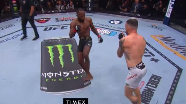 Leon Edwards makes Colby Covington pay for vile trash talk by beating him  up in front of Donald Trump at UFC 296