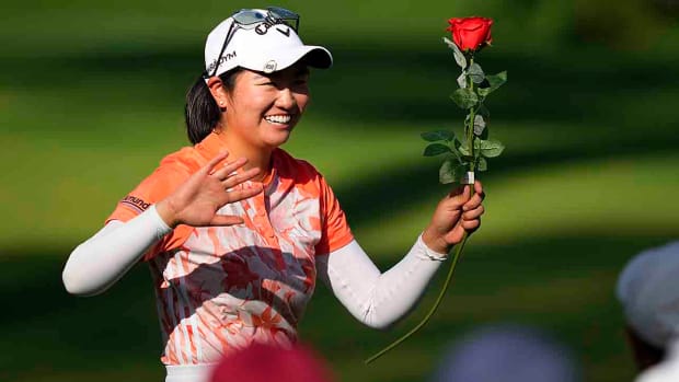 Rose Zhang is pictured after winning the 2023 Augusta National Women's Amateur.