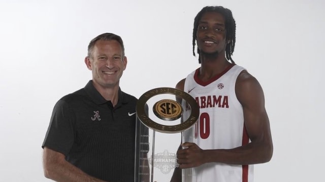 Kris Parker on his official visit to Alabama.