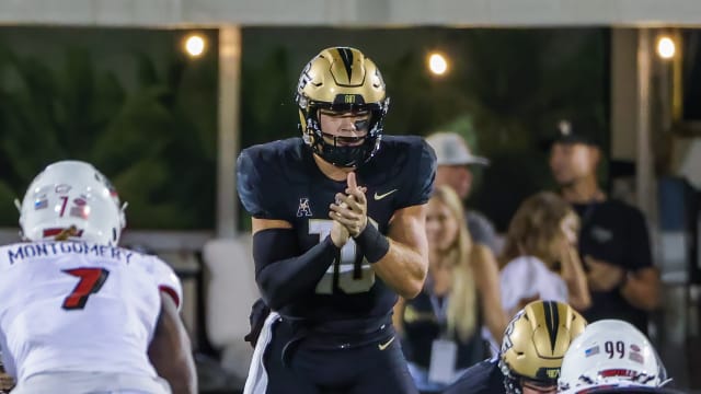 UCF quarterback John Rhys Plumlee