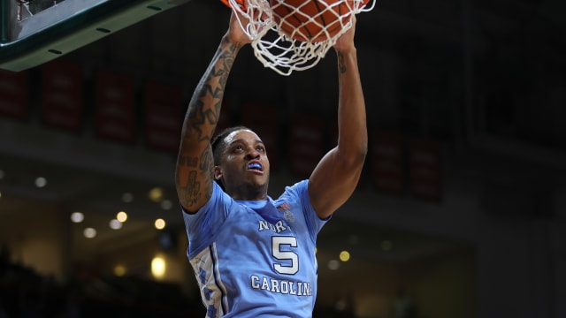 UNC basketball center Armando Bacot versus Miami