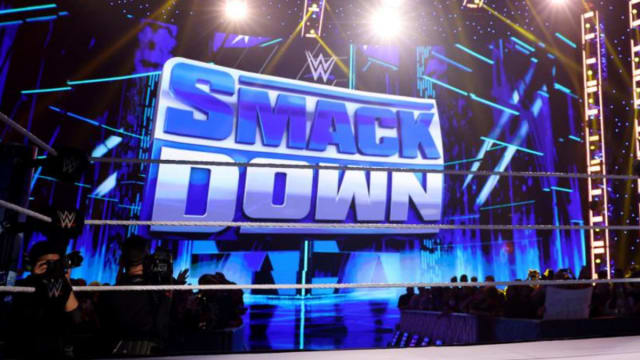 A look at the entrance set for WWE SmackDown on Friday night.