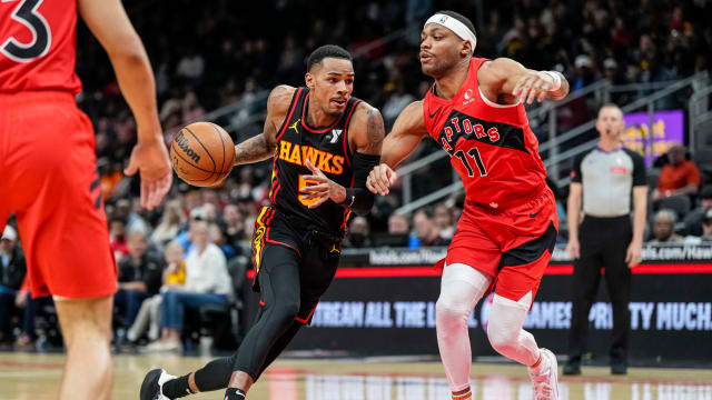 Hawks Guard Dejounte Murray vs the Raptors