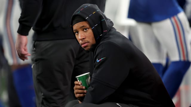 Giants' Saquon Barkley smiling again, and that's bad for opposing defenses  - Big Blue View