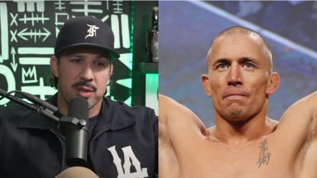 Brendan Schaub and UFC Hall of Famer GSP (Georges St-Pierre)