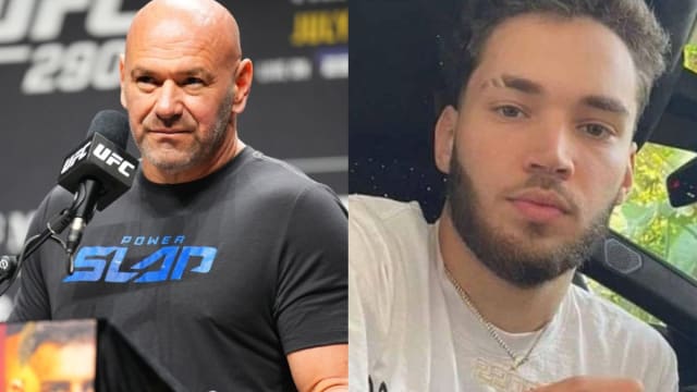 UFC CEO Dana White and online streamer Adin Ross.