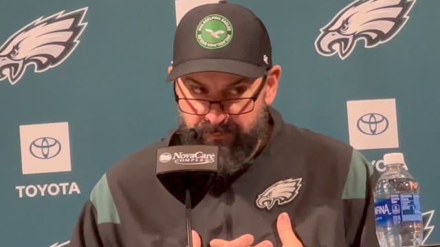 Eagles defensive play-caller Matt Patricia