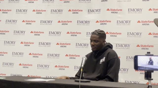 Clint Capela after the Hawks's loss to the Kings