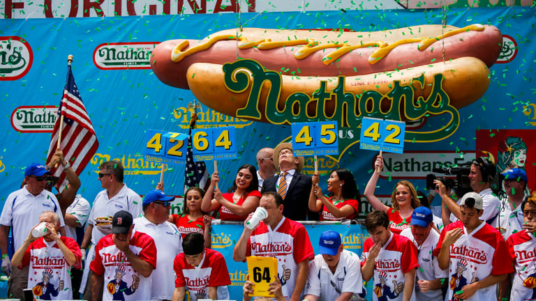 Hot dog eating contest vegas odds information