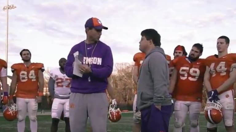 Dabo Swinney Gives Clemson Equipment Manager Super Bowl