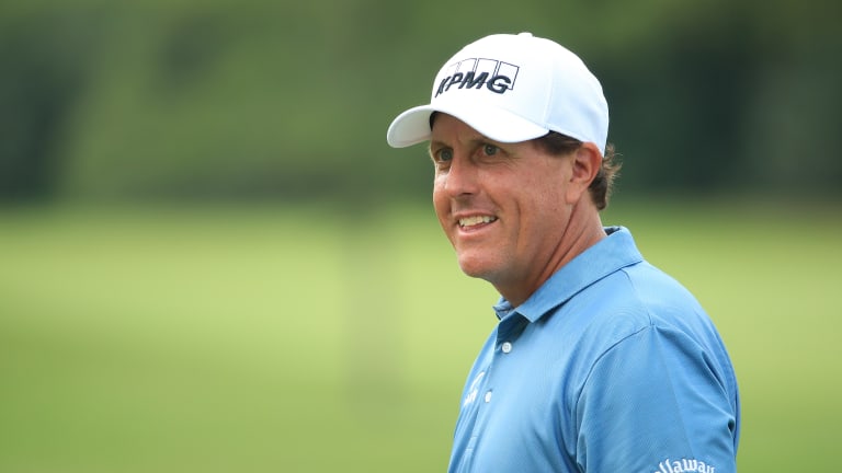 phil mickelson tee time today