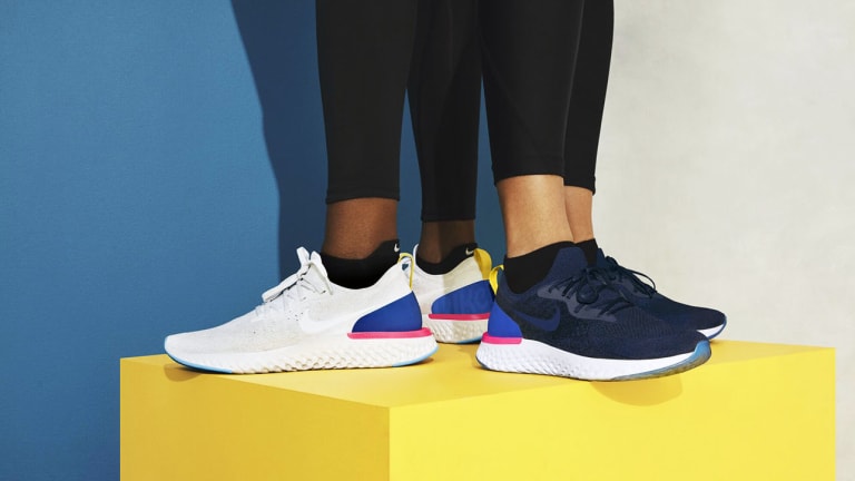 epic react flyknit running shoes