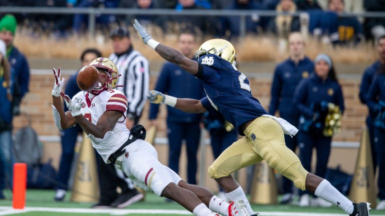 Notre Dame Defeats Boston College 40-7 In Rivalry's Most Lopsided Game ...