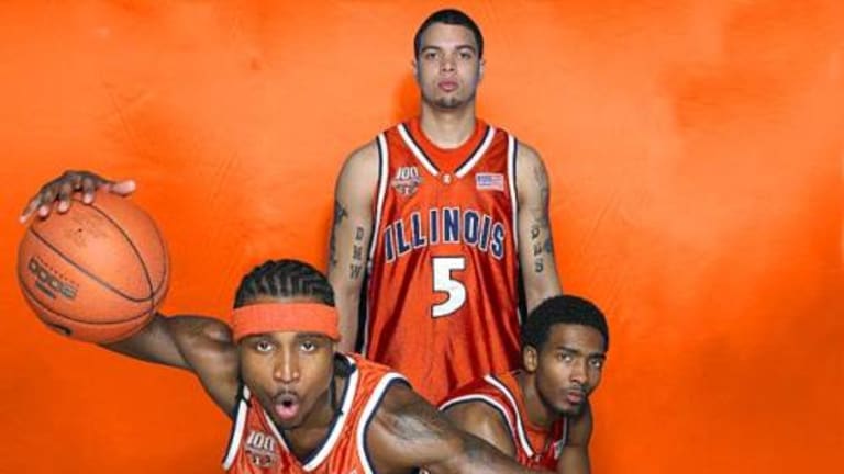 Dee Brown, Deron Williams & Luther Head Illinois  Illini basketball,  College basketball, Deron williams