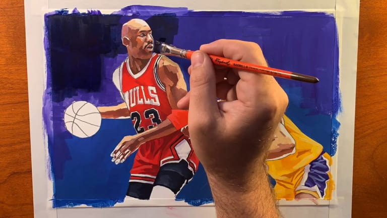 How to draw Michael Jordan's Jersey 