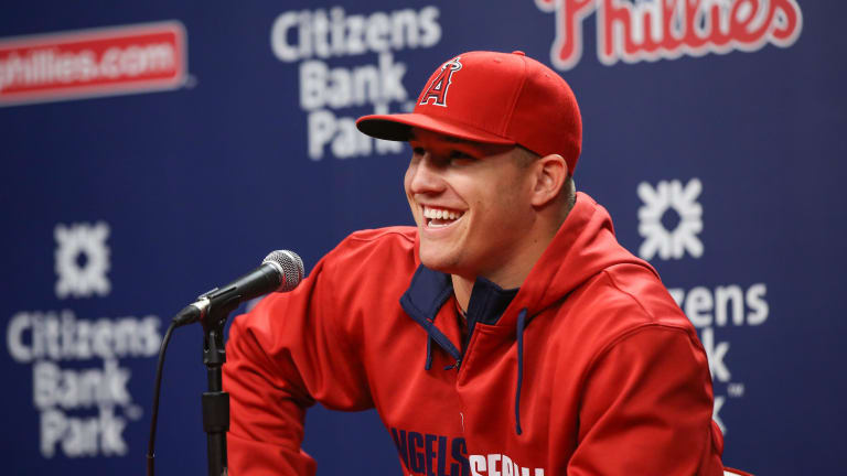 mike trout jersey hat