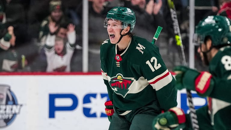 Boldy's Hat Trick Lifts Wild Over Red Wings. - Sports Illustrated ...