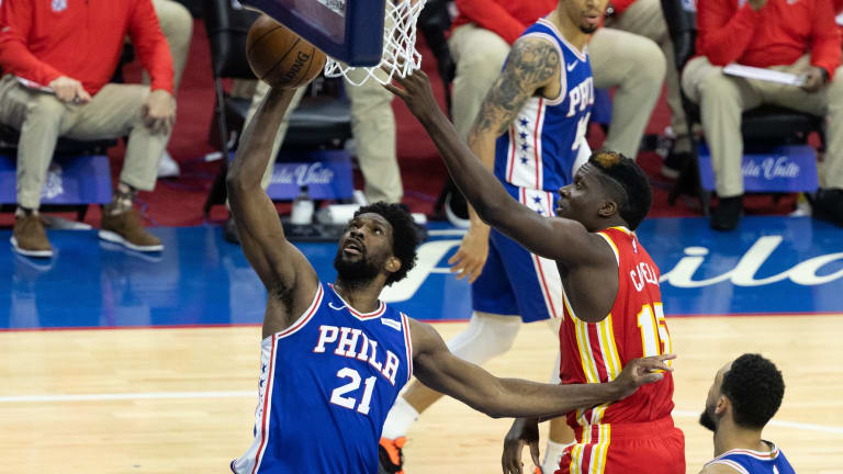 Joel Embiid Dominates in Sixers' Game 2 Win Over Atlanta Hawks - Sports  Illustrated Philadelphia 76ers News, Analysis and More