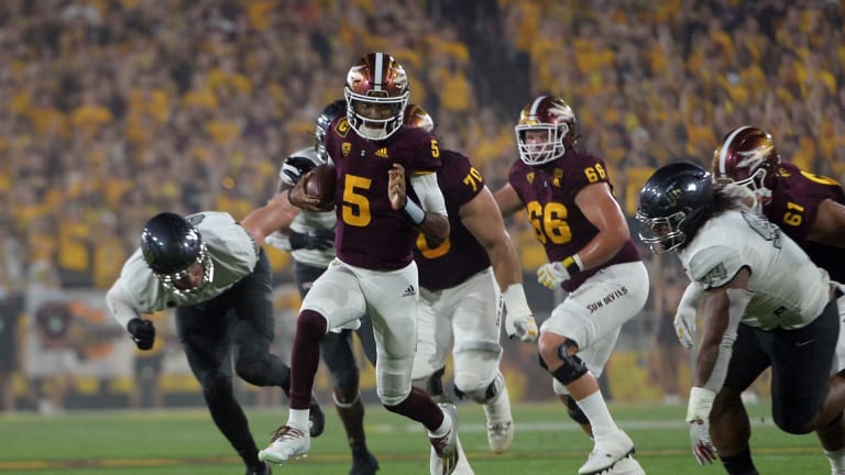 Jayden Daniels Reaches Career Rushing Milestone - Arizona State Sun ...