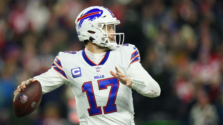 El impresionante pase de touchdown de Josh Allen con solo un pie en el campo