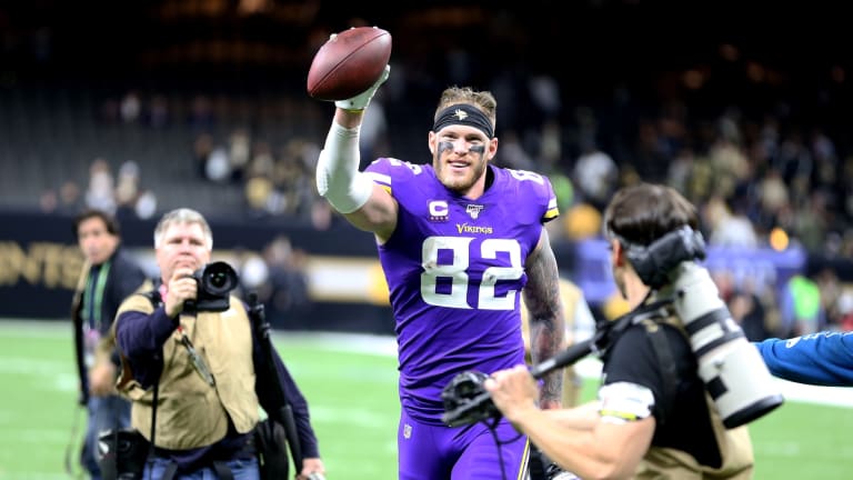 Vikings' Kyle Rudolph says he's the best tight end in the NFL