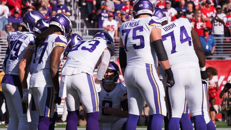 Vikings unveil 'unofficial' depth chart for opener against Packers