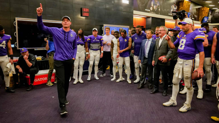 WATCH: Vikings postgame locker room interviews after win at