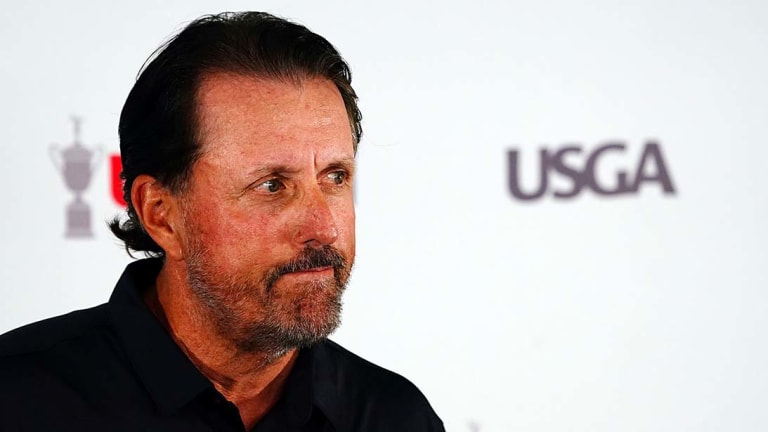 Phil Mickelson Faces Media in U.S. For First Time as LIV Golf Member, With Saudi Funding a Common Question