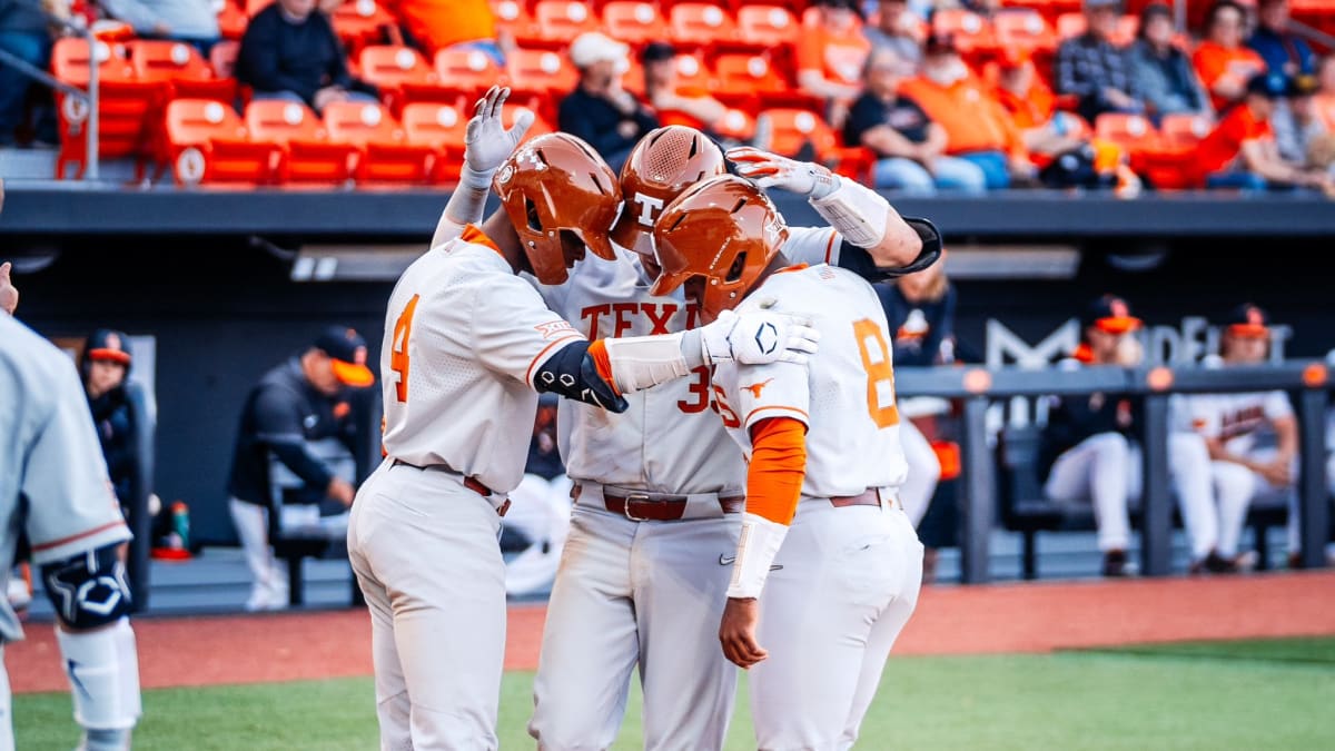 No. 8 Oklahoma State downs No. 10 Texas, Nos. 1, 3 and 4 all fall in a wild  college baseball Saturday