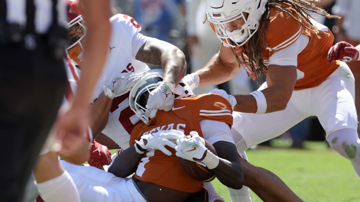 WATCH: Did Referees Miss A Critical Penalty on Oklahoma Sooners vs. Texas  Longhorns? - Sports Illustrated Texas Longhorns News, Analysis and More