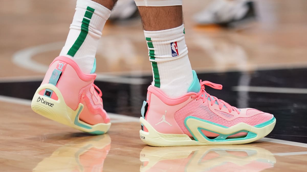 Jayson Tatum debuts Pink Lemonade shoes - here's when to buy them