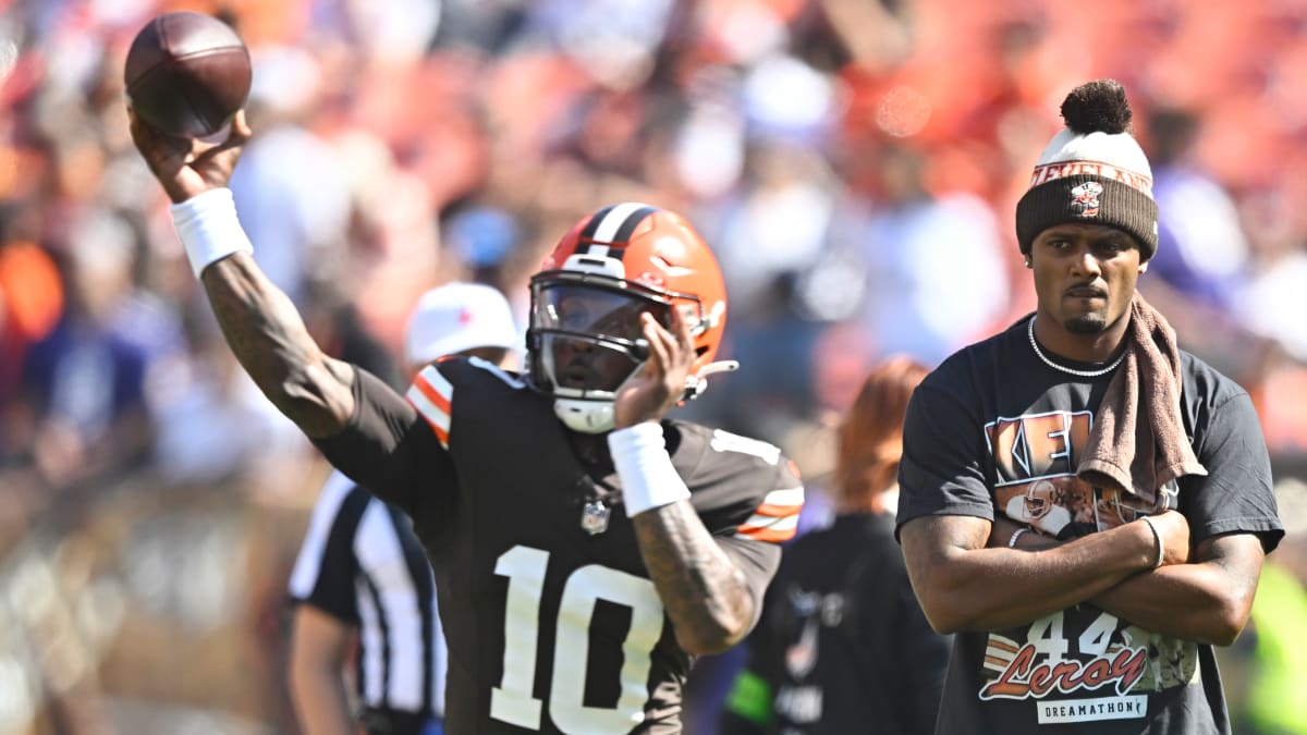 Browns QB Deshaun Watson (right shoulder) won't play vs. Ravens; Dorian  Thompson-Robinson to start