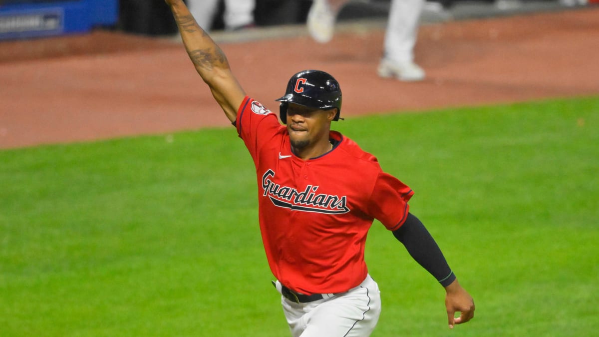 Cincinnati Reds left fielder Will Benson (30) catches a fly ball hit by  Cleveland Guardians' Myles Straw during the seventh inning of a baseball  game in Cincinnati, Tuesday, Aug. 15, 2023. (AP