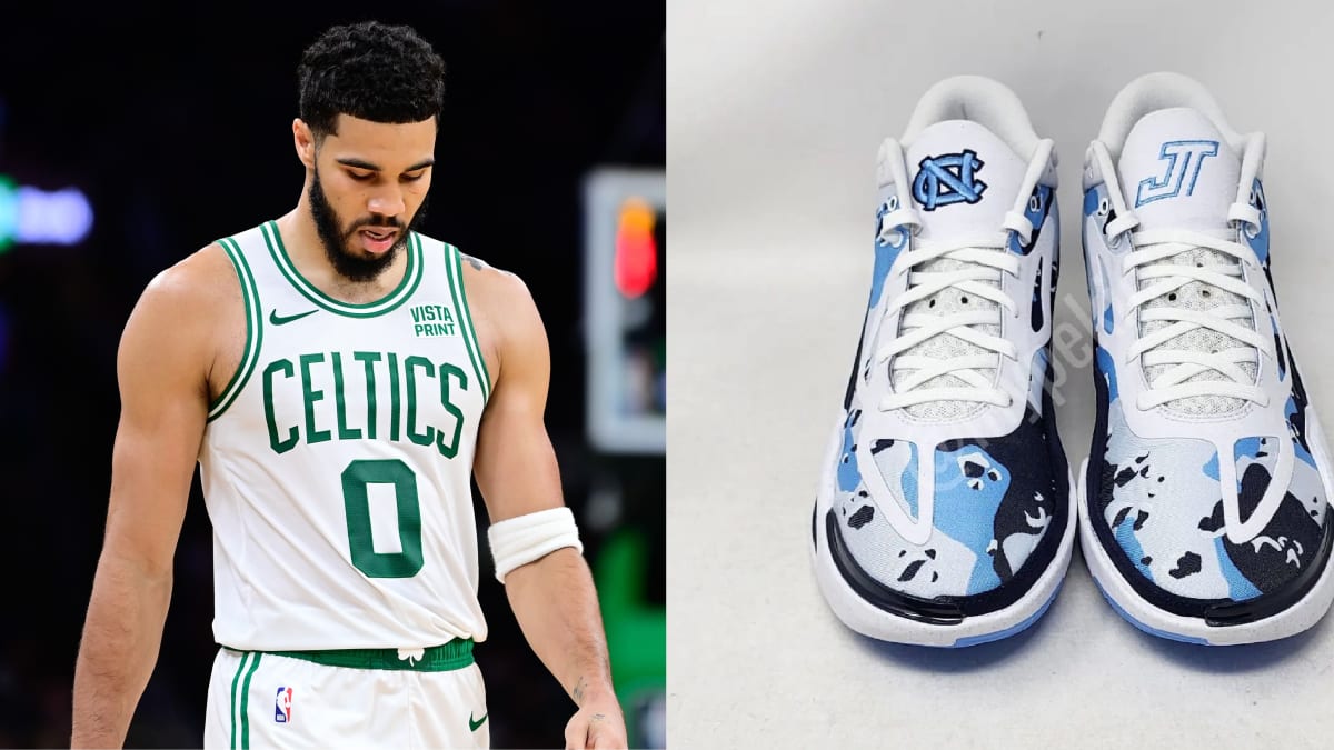 Celtics star Jayson Tatum's signature Jordan sneaker leaks and fans are  roasting it