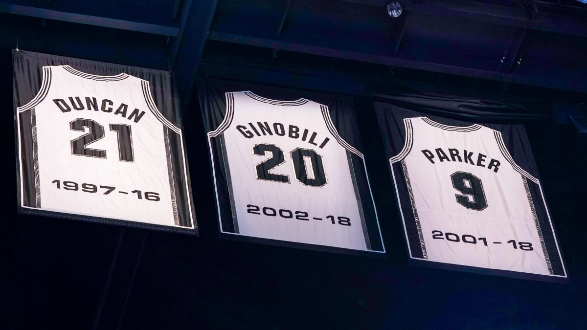 The stories the Spurs' retired jerseys tell