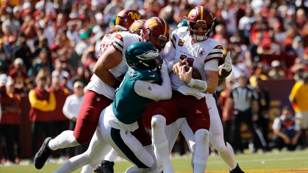 Washington Commanders Fight Hard, But Fall in OT vs. Philadelphia Eagles -  Sports Illustrated Washington Football News, Analysis and More