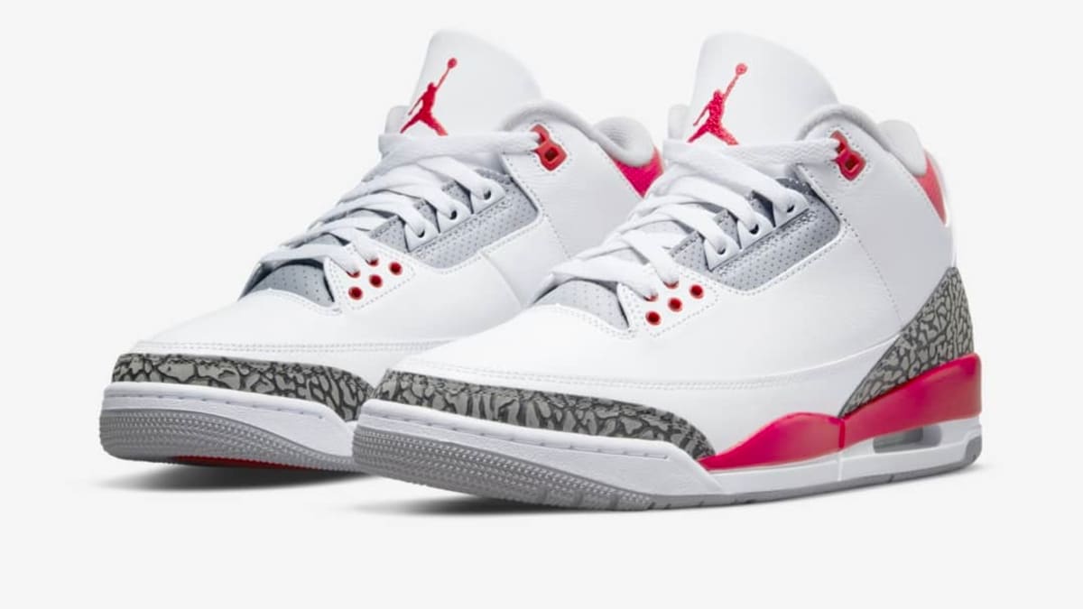 red and white jordan 3