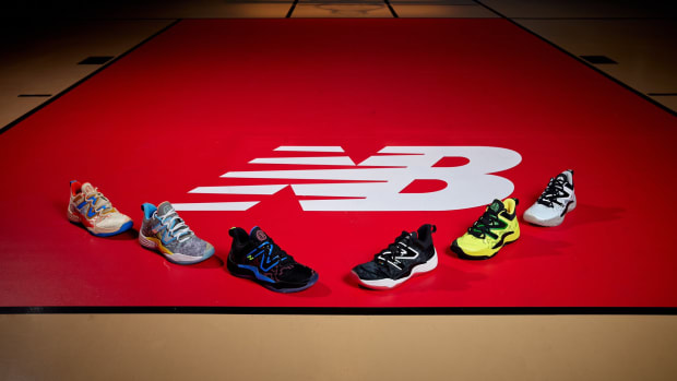 First look at Spur Dejounte Murray's New Balance shoe, commercial