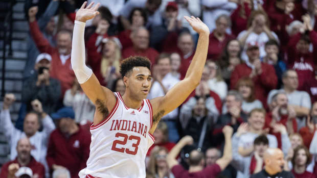 Former Indiana Hoosiers Star Trayce Jackson-Davis Introduced by Golden  State Warriors in First NBA Press Conference - Sports Illustrated Indiana  Hoosiers News, Analysis and More