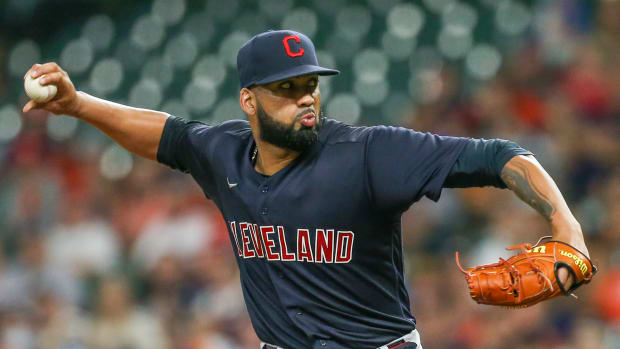 J.C. Mejia of the Milwaukee Brewers pitches in the ninth inning News  Photo - Getty Images