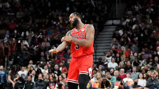Chicago Bulls center Andre Drummond during a preseason game against the Toronto Raptors