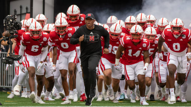 Mickey Joseph Tunnel Walk 2022 Nebraska vs Oklahoma football 2