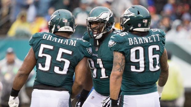 Brandon Graham, Fletcher Cox and Derek Barnett are part of a talented defense for the Philadelphia Eagles. (USA Today)